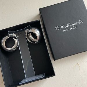 COPY - Silver Hoop Earrings New in Box